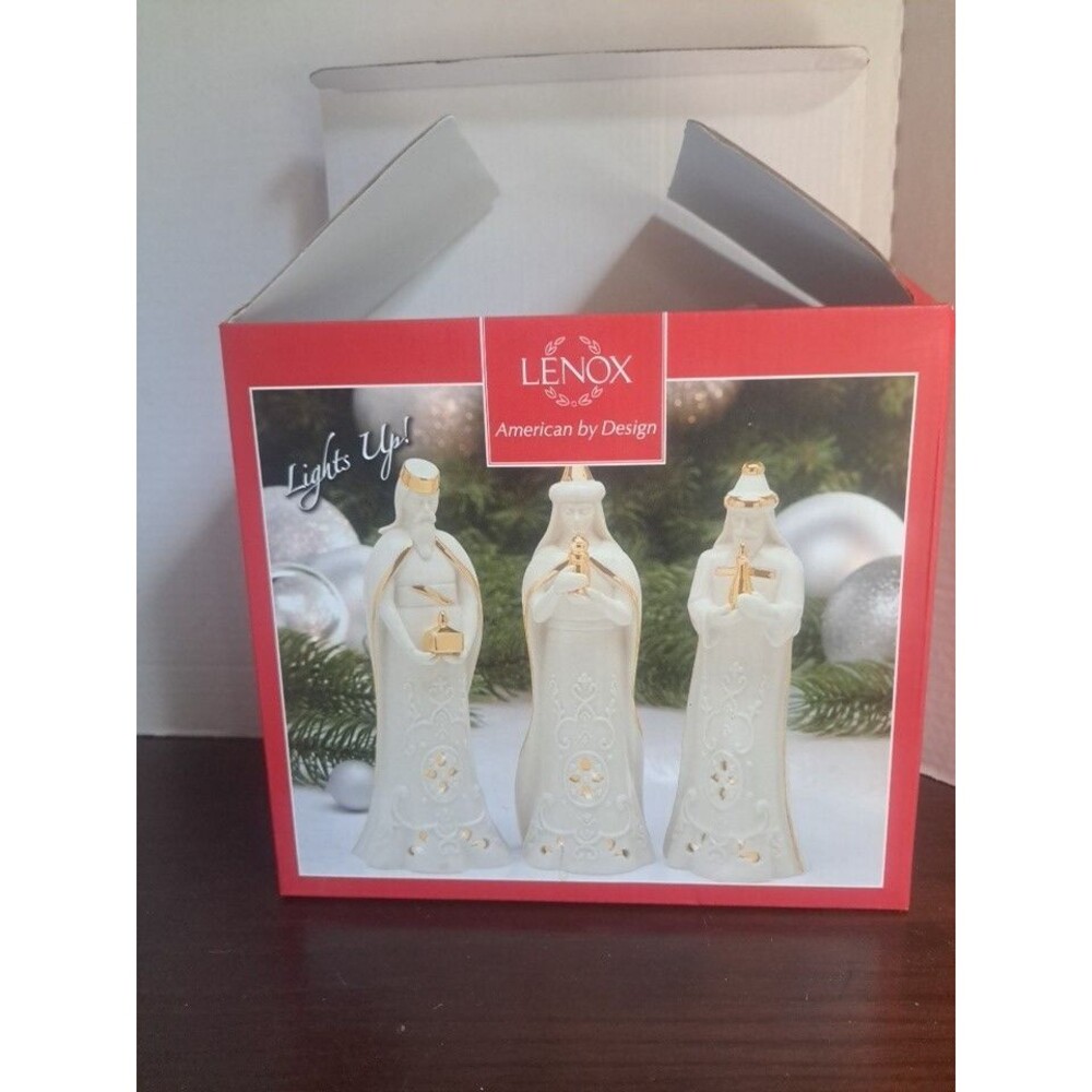 Lennox Divine Light Three Kings Light Up Figurines